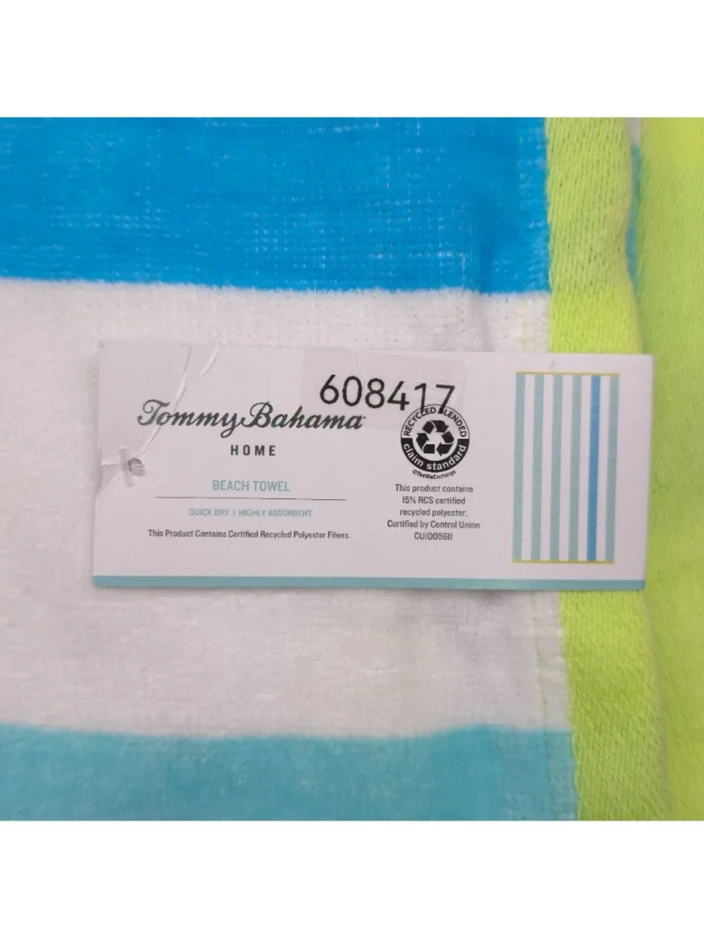 Tommy Bahama Home Beach Towel Quick Dry Highly Absorbent 36